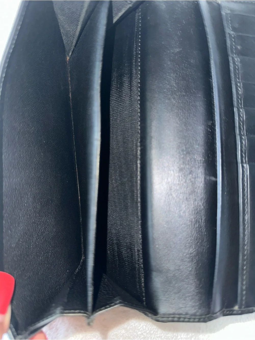 🖤Gucci GG Canvas Continental Wallet Black Leather Trim Long Wallet🖤